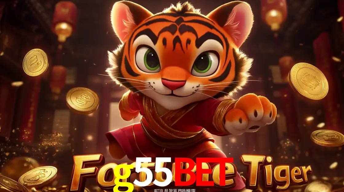 O carismático mascote do jogo de slot Fortune Tiger, um tigre fofo em pose de artes marciais, pronto para trazer sorte e multiplicadores de ganhos no cassino online g55bet.